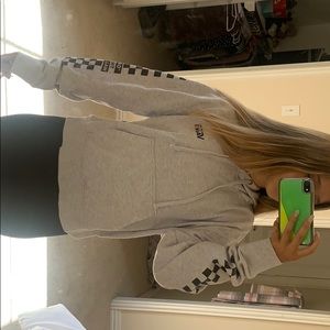 Vans off the wall cropped hoodie